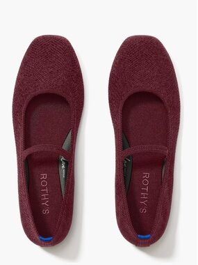 Rothy's Ballet Flat in Revelvet Syrah (Deep Wine)